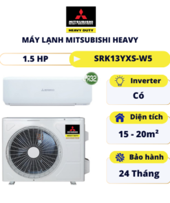 Máy lạnh Mitsubishi Heavy Inverter 1.5HP SRK13YXS-W5