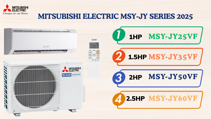 Những dòng máy lạnh Mitsubishi mới nhất hiện nay (2025)