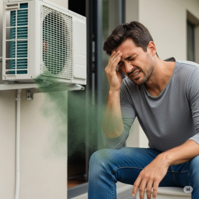 Rò gas âm máy lạnh Mitsubishi