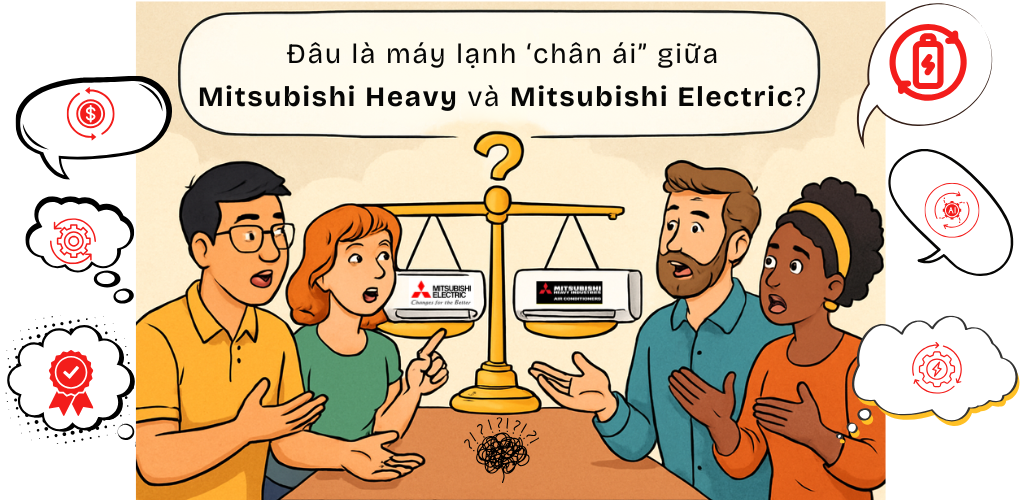 Tranh luận về mitsubishi electric và mitsubishi heavy