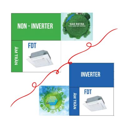 So sánh máy lạnh âm trần Cassette Mitsubishi Heavy dòng FDT: Inverter YA-W5 và Non-Inverter CNV/CSV – Nên chọn dòng nào?