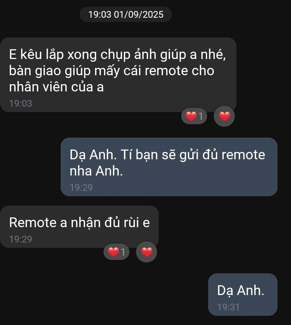 Tất cả được hoàn thiện gọn gàng, nhanh chóng chỉ trong 1 ngày (01/09).