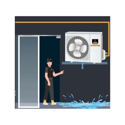 Dàn nóng điều hòa Mitsubishi Heavy Industries chảy nước