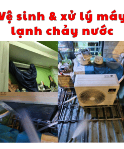 Vệ sinh và xử lý máy lạnh Mitsubishi Heavy chảy nước