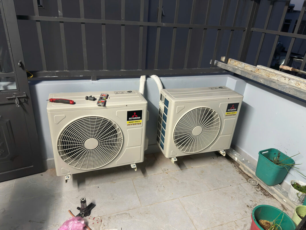 Vị trí lắp đặt dàn nóng sử dụng eke