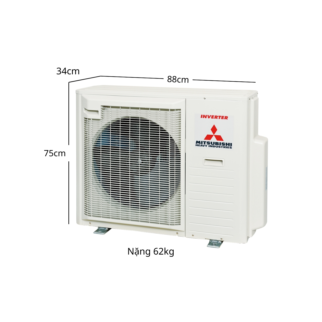 Dàn nóng Multi 2 chiều Mitsubishi Heavy SCM80ZM-S1 Inverter - Ảnh 2