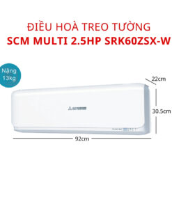 Alternative view of Dàn lạnh treo tường Multi Mitsubishi Heavy SRK60ZSX-W 2.5HP 2 chiều Inverter
